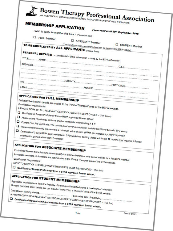 BTPA Application Form